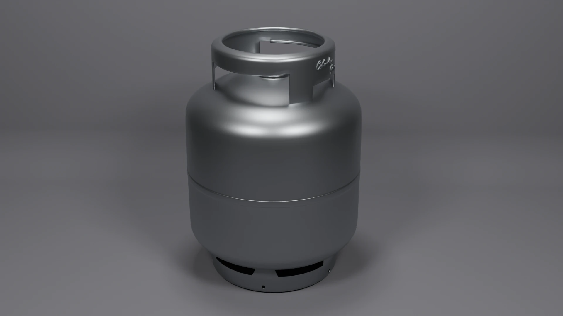 Gas Cilinder 3D Model .c4d .max .obj .3ds .fbx .stl .blend 