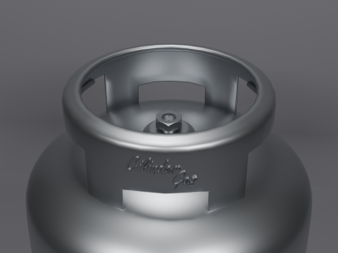 Gas Cilinder 3D Model