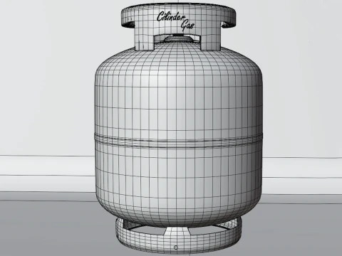 Gas Cilinder 3D Model