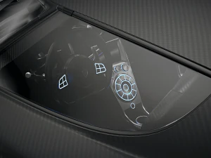 Koenigsegg One 1 Full Exposed Carbon - Interior and Engine Bay 3D Model