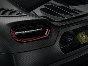 Koenigsegg One 1 Full Exposed Carbon - Interior and Engine Bay 3D Model