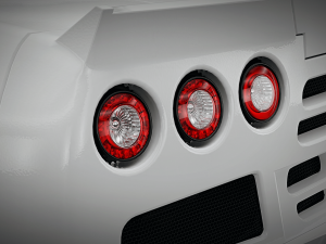SSC Ultimate Aero 2010 Full White Paint - Interior Included 3D Model