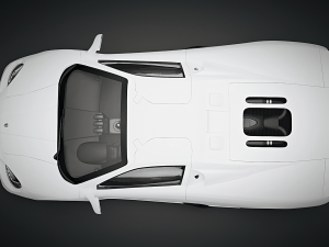 SSC Ultimate Aero 2010 Full White Paint - Interior Included 3D Model