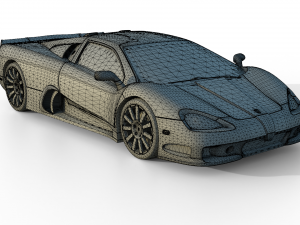SSC Ultimate Aero 2010 Full White Paint - Interior Included 3D Model