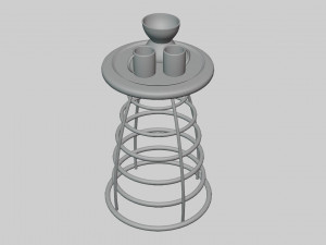 Center Table 3D-Modell