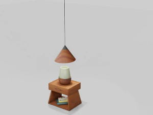 Bed Side Box model 3D Model