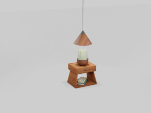 Bed Side Box model 3D Model