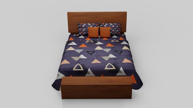 Staylish Bed 3D 模型 .c4d .max .obj .3ds .fbx .stl .blend 