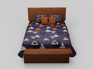 Letto elegante Modello 3D