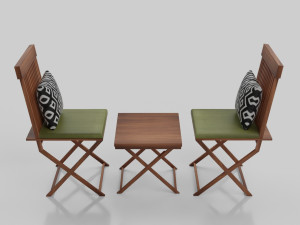 Balcony Chair Model 3D