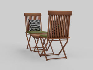 Balcony Chair Model 3D