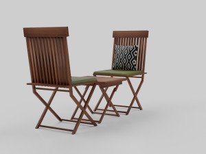 Balcony Chair Model 3D