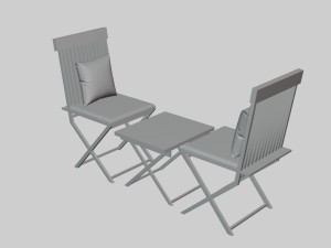 Balcony Chair Model 3D