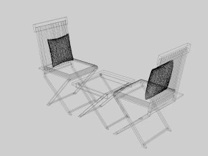 Balcony Chair 3D Model