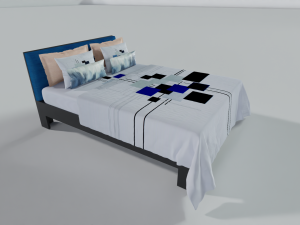 Modern Bed 3D मॉडल