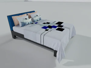 Modern Bed 3D Model