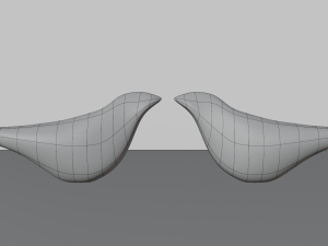 Wooden Bird Showpieces Model 3D