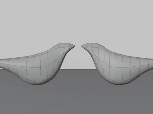 Wooden Bird Showpieces 3D Model