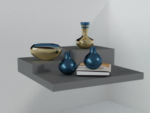 Metal Vase for Home Decor 3D Model