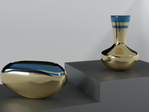 Metal Vase for Home Decor 3D Model