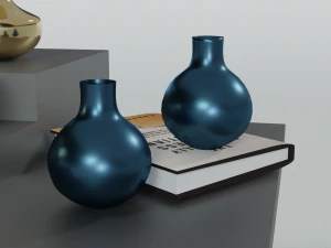 Metal Vase for Home Decor 3D Model