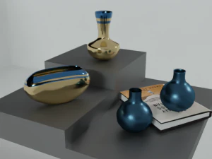 Metal Vase for Home Decor 3D Model