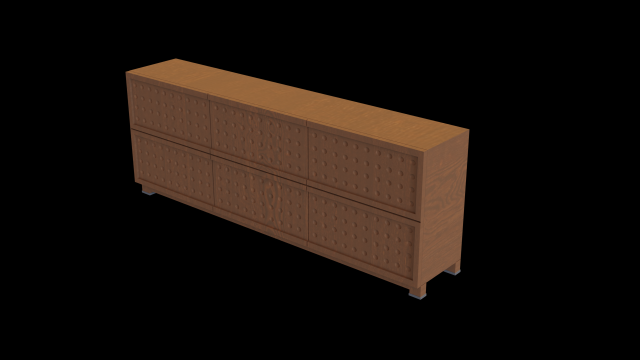 Modern Wooden Shoe Cabinet Modello 3D .c4d .max .obj .3ds .fbx .stl .blend 