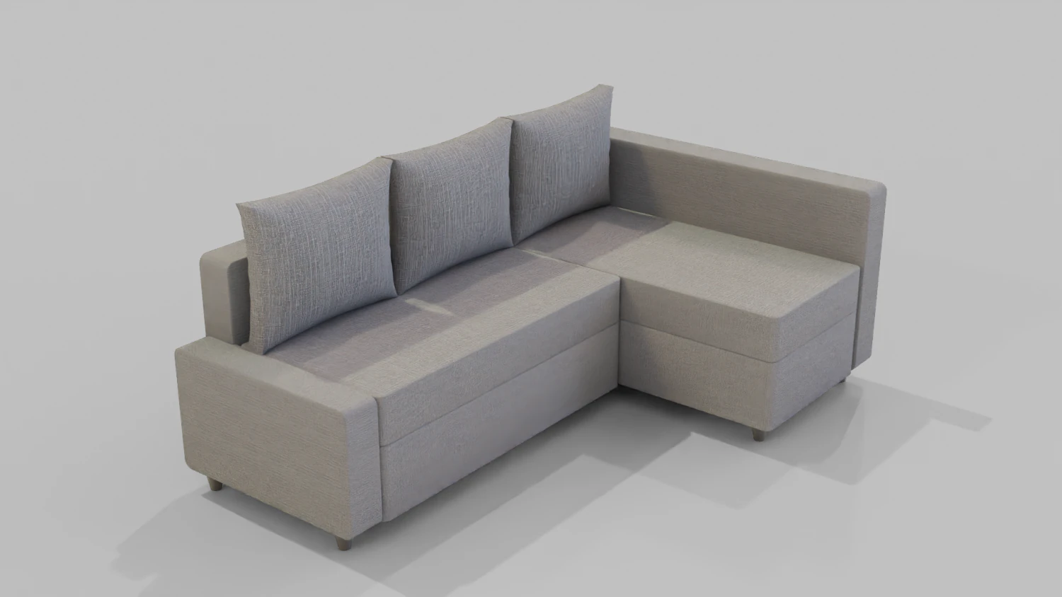Minimalistic Sofa 3D Model .c4d .max .obj .3ds .fbx .stl .blend 
