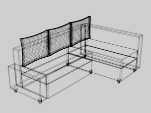 Minimalistic Sofa 3D Model
