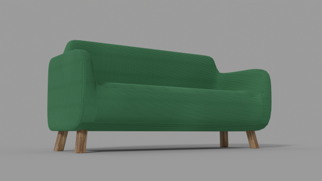 Elegant Sofa Modelo 3D .c4d .max .obj .3ds .fbx .stl .blend 