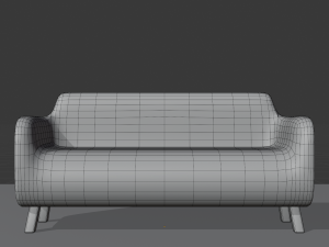 Elegant Sofa Modelo 3D