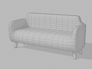Elegant Sofa Modelo 3D
