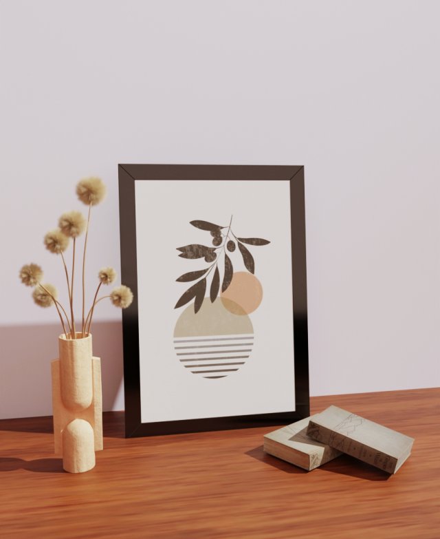 Nature Fusion Boho Art 3D Model .c4d .max .obj .3ds .fbx .stl .blend 