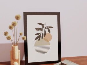 Nature Fusion Boho Art 3D Model