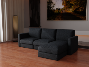 Elegant Sofa Free 3D मॉडल