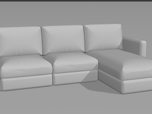 Elegant Sofa Free 3D मॉडल