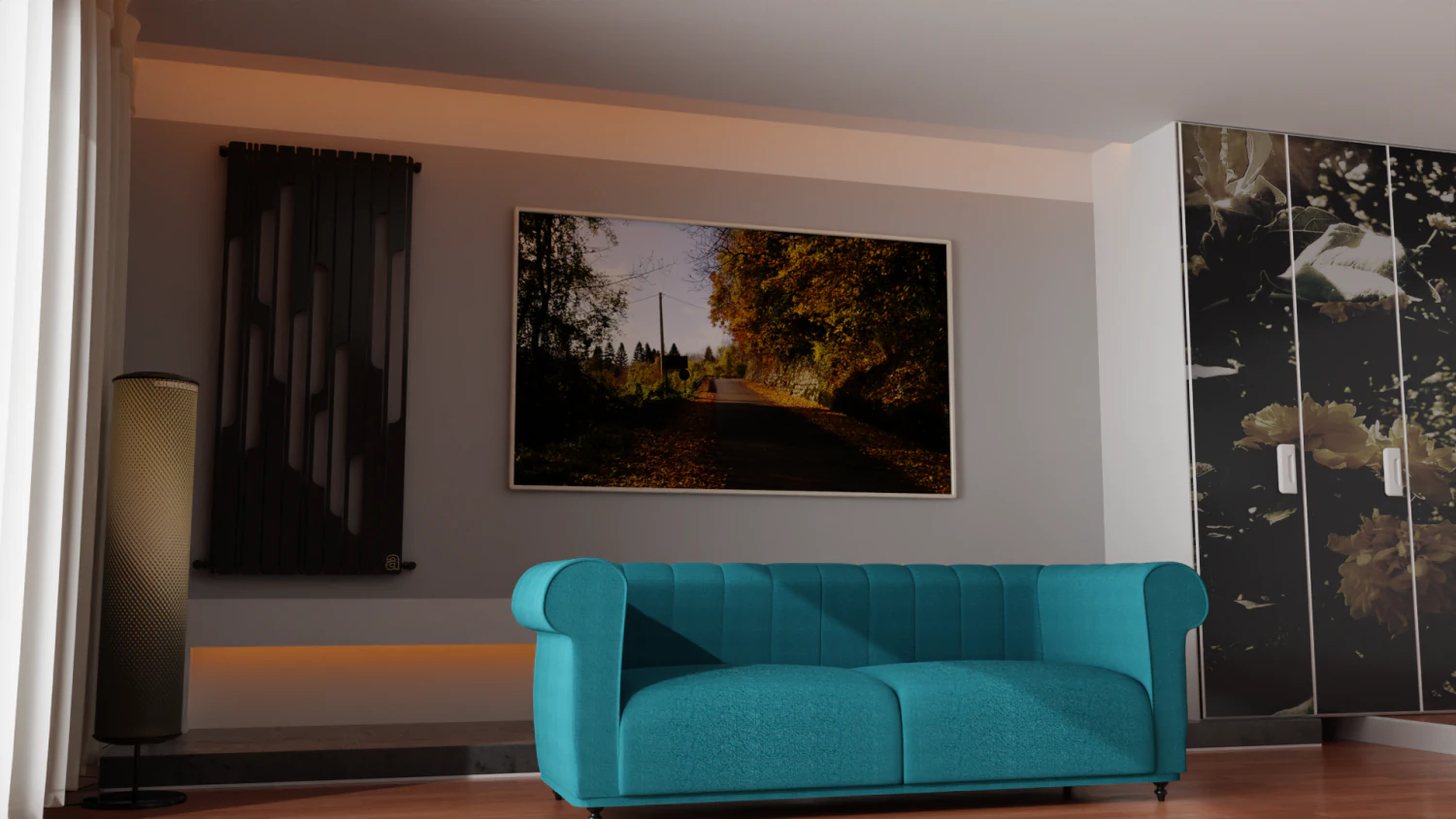 Elegant Sofa 3D Model .c4d .max .obj .3ds .fbx .stl .blend