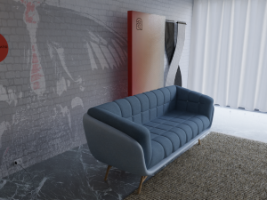 Elegant Sofa Model 3D