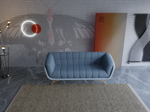 Elegant Sofa Model 3D