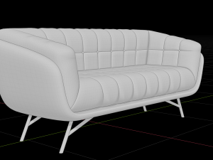 Elegant Sofa Model 3D