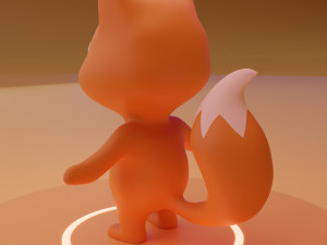 Stylized Fox 3D Model