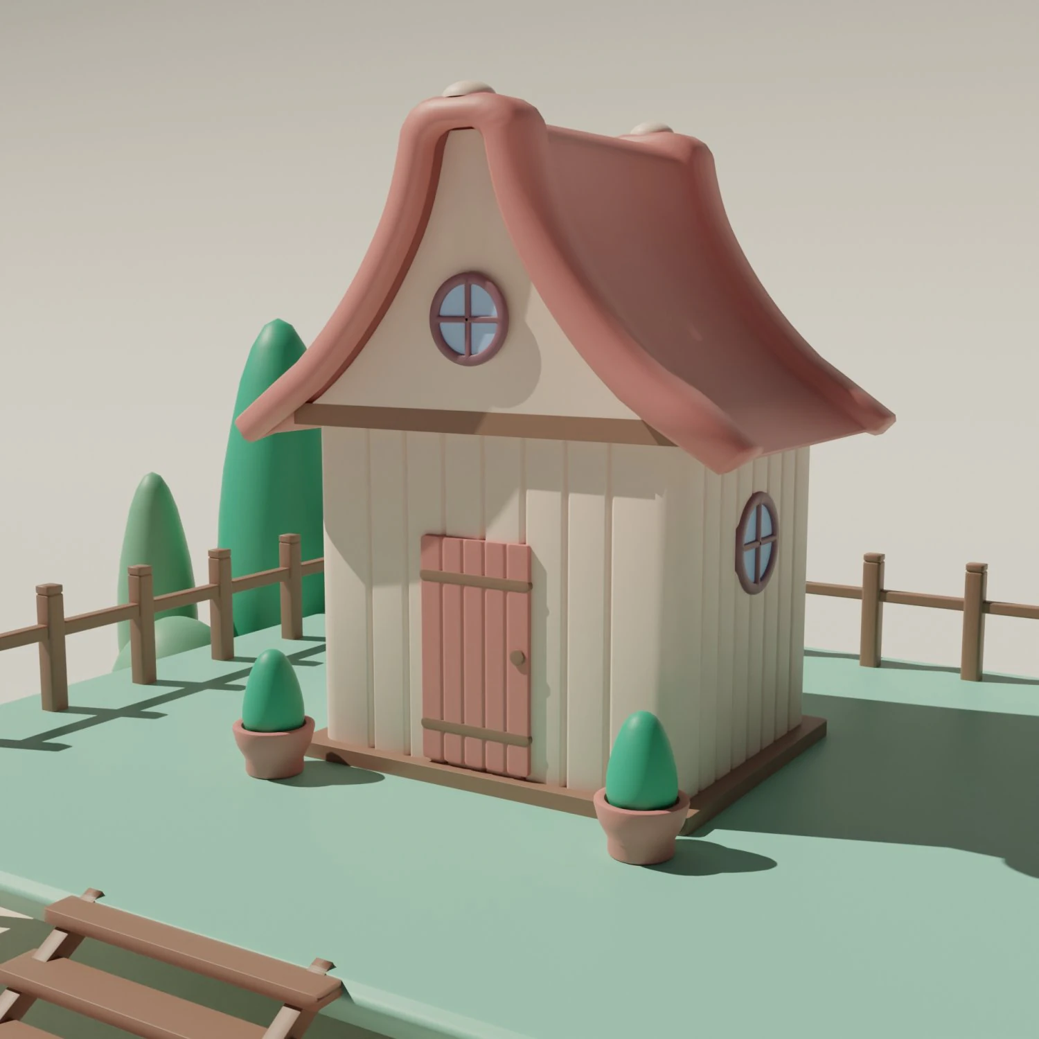 Estilizar Casa Modelo 3D .c4d .max .obj .3ds .fbx .stl .blend 