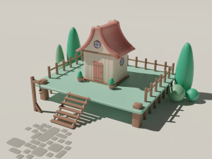 Stylize House 3D Model
