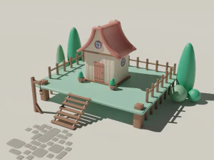 Estilizar Casa Modelo 3D