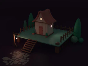 Estilizar Casa Modelo 3D