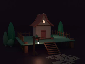 Estilizar Casa Modelo 3D