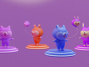 Stylized Puppy 3Dモデル