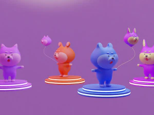 Cachorro Estilizado Modelo 3D