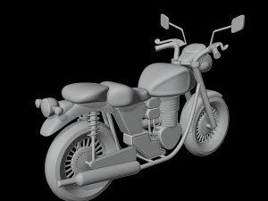 Stylized Motorcycle 3D Model