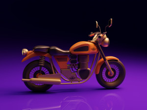 Stylized Motorcycle 3D 모델